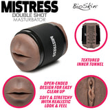 Mistress Double Shot Mini Masturbator Mouth & Pussy  - Dark