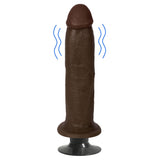 JOCK 8"  Vibrating Dildo No Balls Chocolate