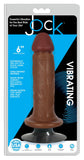 JOCK 6" Vibrating Dildo No Balls Latte
