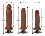 JOCK 6" Vibrating Dildo No Balls Latte