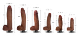 JOCK 11" VIBRATING DILDO WITH BALLSLATTE