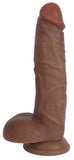 JOCK 9" Dildo with Balls -  Latte