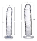 Jock C-Thru SLIM 7" Clear TPE Dildo