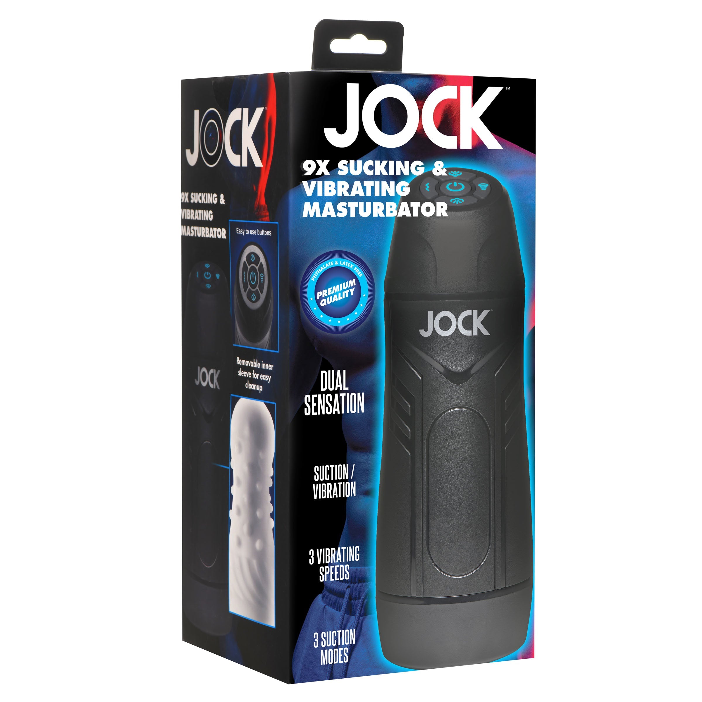 Sucking and Vibrating Masturbator 9X By Jock | Curve Toys Sucking and Vibrating Masturbator 9X By Jock | Curve Toys