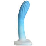 Simply Sweet 7" Rippled Silicone Dildo - Blue