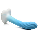 Simply Sweet 7" Rippled Silicone Dildo - Blue