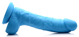 Lollicock 7" Silicone Dildo With Balls - Berry