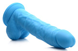 Lollicock 7" Silicone Dildo With Balls - Berry