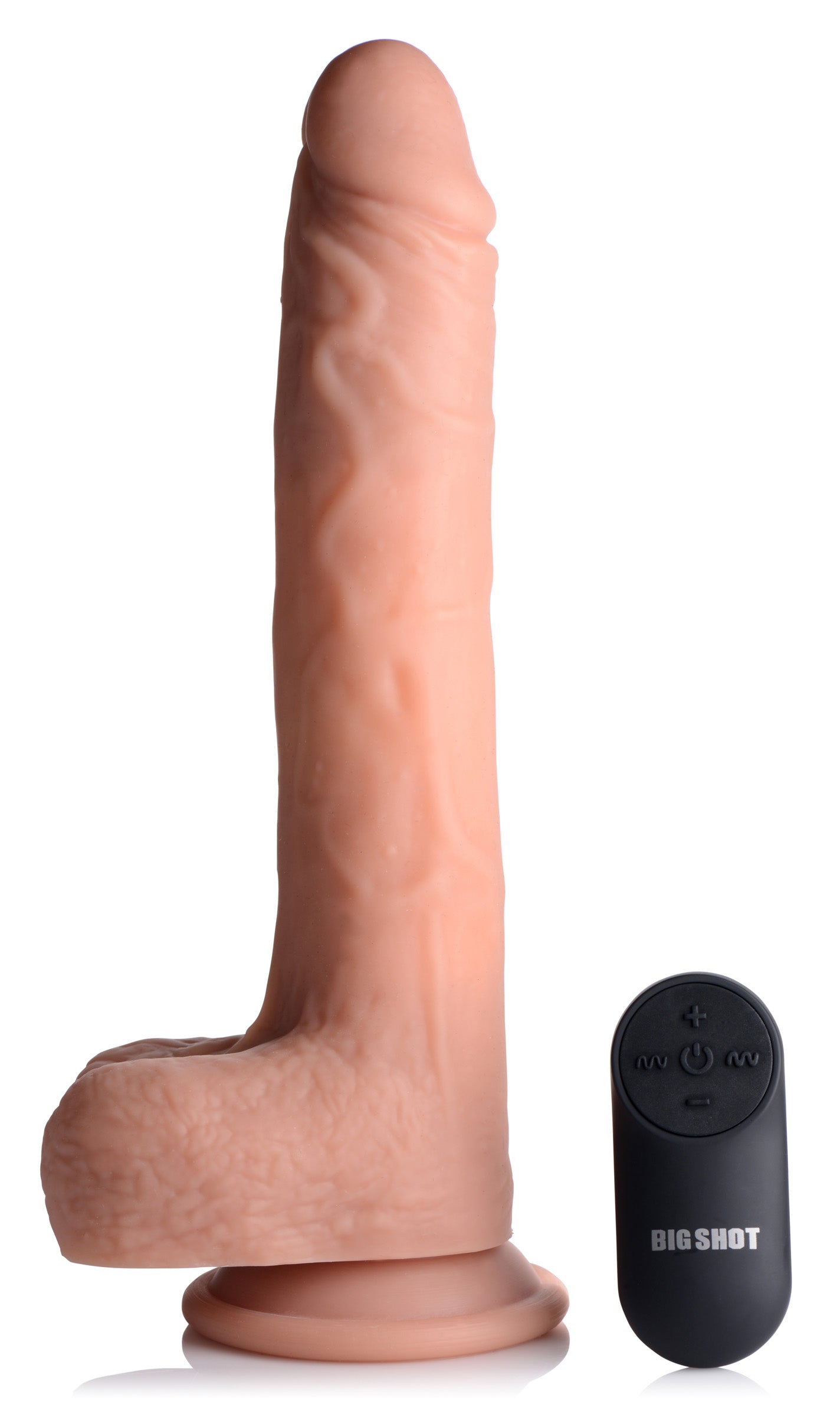 8 Inch Vibrating and Thrusting Dildo With Suction Cup Curve Toys 8 Inch Vibrating and Thrusting Dildo With Suction Cup Curve Toys