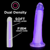 Lollicock 7" Glow-In-The-Dark Silicone Dildo - Purple