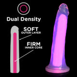 Lollicock 7" Glow-In-The-Dark Silicone Dildo - Pink