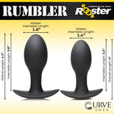 Rooster Rumbler Vibrating Silicone Anal Plug - Large